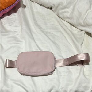 Apana Pink Belt Bag adjustable straps polyester outer/lining clean NWOT